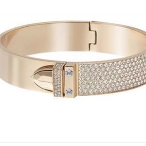 Swarovski Rose Gold Buckle Bangle